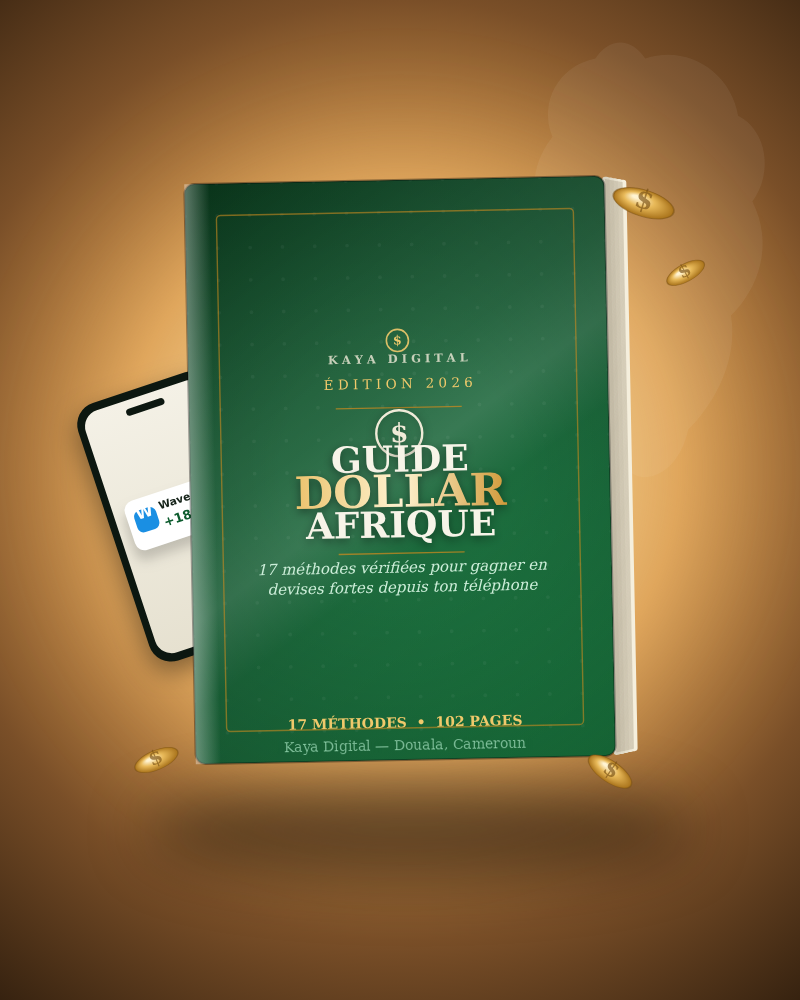 Gagner de l'Argent en Ligne depuis l'Afrique — vue frontale du guide